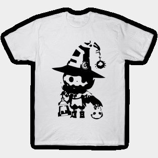 Jack o lantern minimal silhouette white T-Shirt